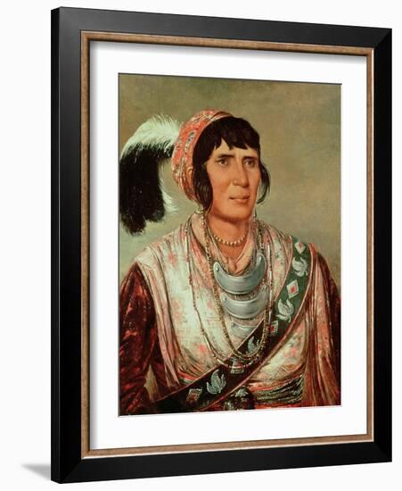 Portrait of Osceola (1804-38)-George Catlin-Framed Giclee Print