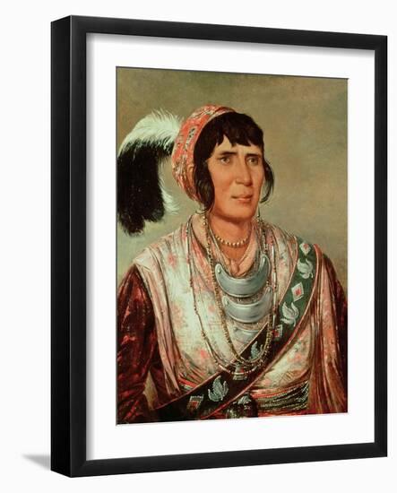 Portrait of Osceola (1804-38)-George Catlin-Framed Giclee Print