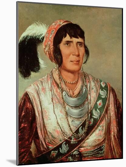 Portrait of Osceola (1804-38)-George Catlin-Mounted Giclee Print