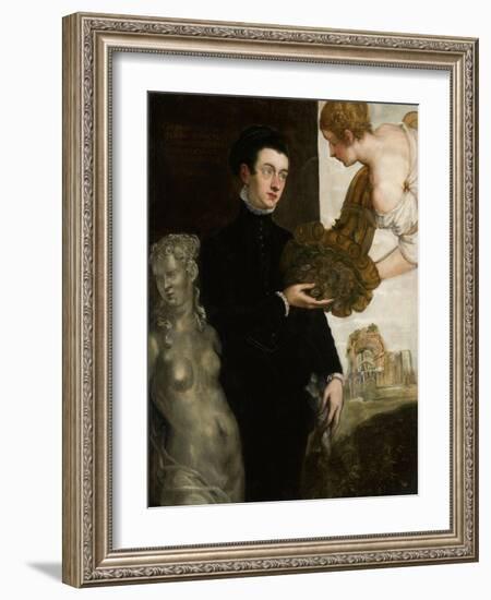 Portrait of Ottavio Strada-Jacopo Tintoretto-Framed Art Print