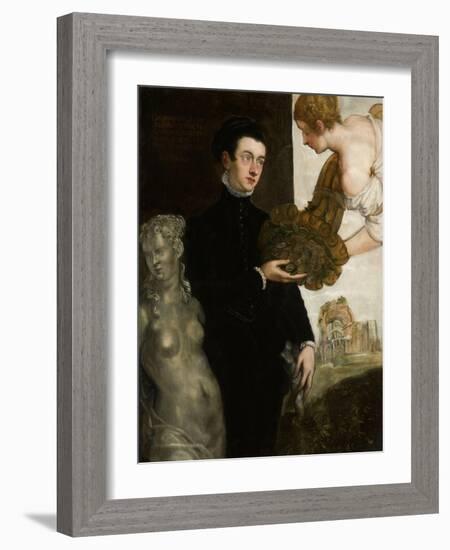 Portrait of Ottavio Strada-Jacopo Tintoretto-Framed Art Print