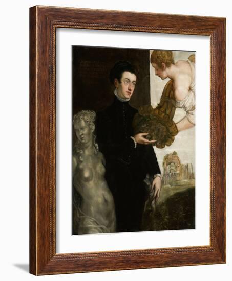 Portrait of Ottavio Strada-Jacopo Tintoretto-Framed Art Print