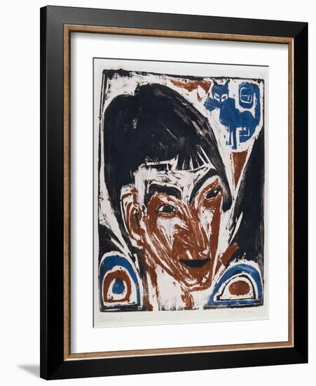 Portrait of Otto Mueller (1874-1930) 1915-Ernst Ludwig Kirchner-Framed Giclee Print