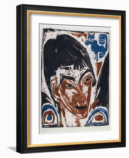 Portrait of Otto Mueller (1874-1930) 1915-Ernst Ludwig Kirchner-Framed Giclee Print