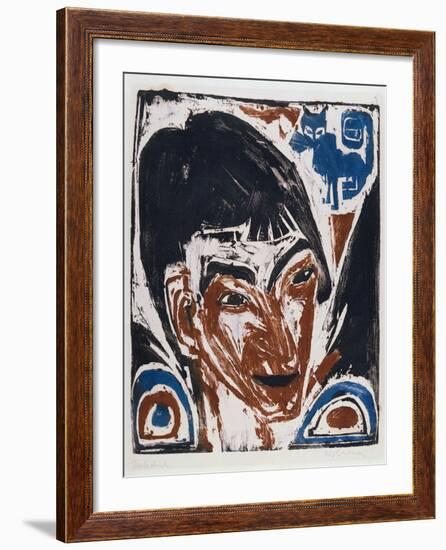 Portrait of Otto Mueller (1874-1930) 1915-Ernst Ludwig Kirchner-Framed Giclee Print