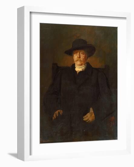 Portrait of Otto Von Bismarck in Civilian Dress, 1884-Franz Seraph von Lenbach-Framed Giclee Print