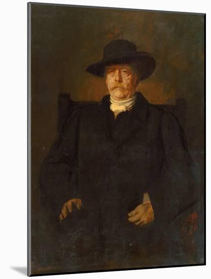 Portrait of Otto Von Bismarck in Civilian Dress, 1884-Franz Seraph von Lenbach-Mounted Giclee Print