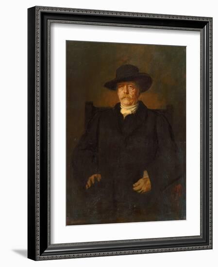 Portrait of Otto Von Bismarck in Civilian Dress, 1884-Franz Seraph von Lenbach-Framed Giclee Print