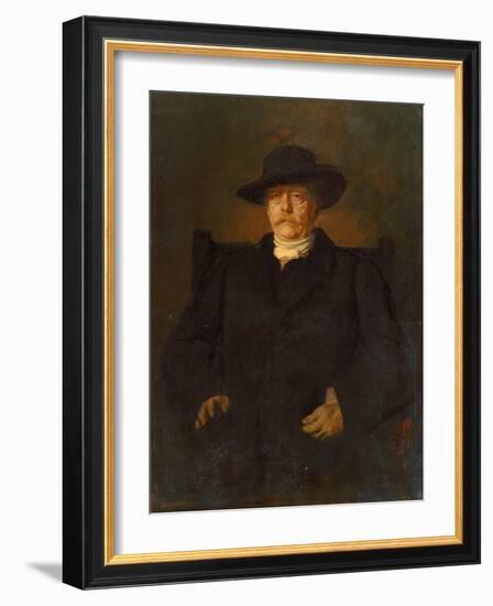 Portrait of Otto Von Bismarck in Civilian Dress, 1884-Franz Seraph von Lenbach-Framed Giclee Print