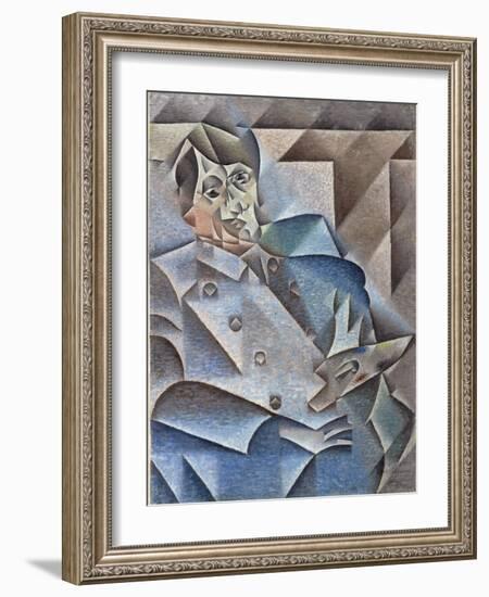 Portrait of Pablo Picasso, January-February 1912-Juan Gris-Framed Giclee Print