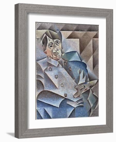 Portrait of Pablo Picasso, January-February 1912-Juan Gris-Framed Giclee Print