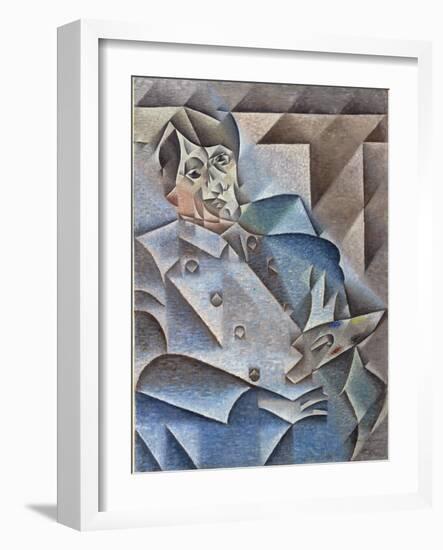 Portrait of Pablo Picasso, January-February 1912-Juan Gris-Framed Giclee Print