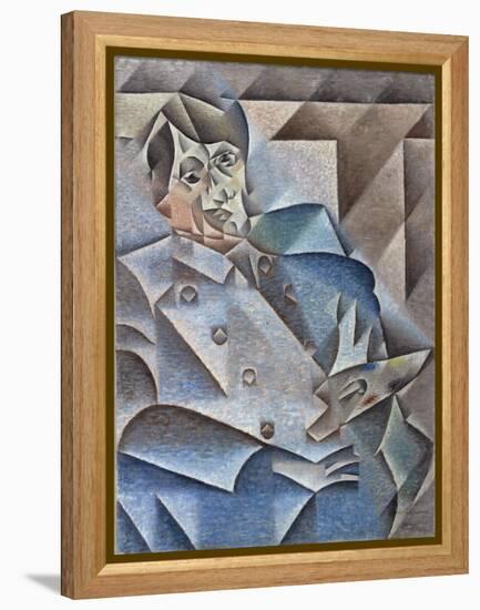 Portrait of Pablo Picasso, January-February 1912-Juan Gris-Framed Premier Image Canvas