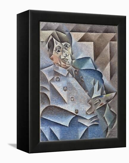 Portrait of Pablo Picasso, January-February 1912-Juan Gris-Framed Premier Image Canvas