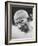 Portrait of Pacifist and Advocate of India's Independence from Great Britain, Mohandas Gandhi-null-Framed Premium Photographic Print