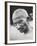 Portrait of Pacifist and Advocate of India's Independence from Great Britain, Mohandas Gandhi-null-Framed Premium Photographic Print