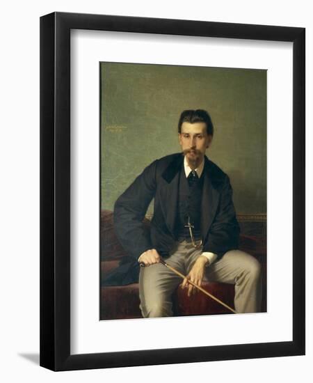 Portrait of Painter Augusto Betti by Amos Cassioli-null-Framed Giclee Print