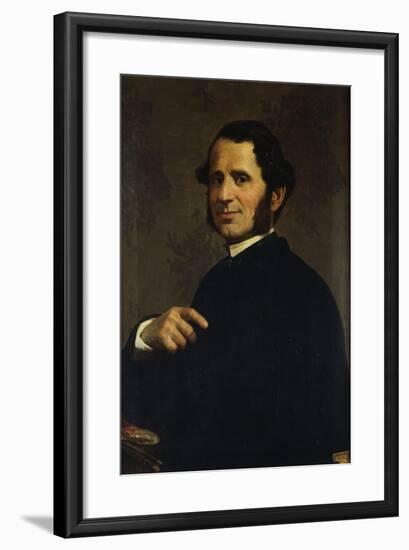 Portrait of Painter Francesco Gandolfi-Santo Bertelli-Framed Giclee Print