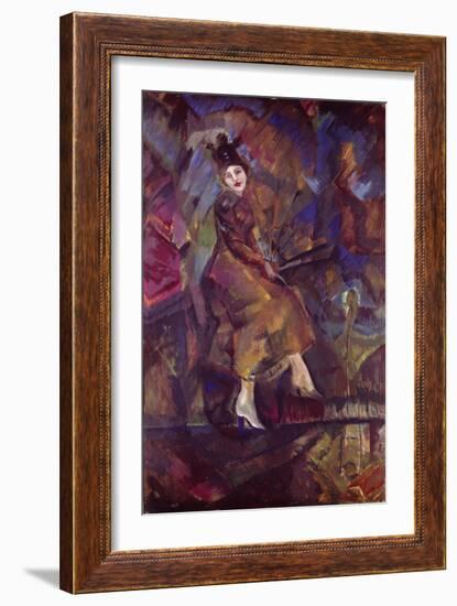 Portrait of Panna Paskevich-Georgi Bogdanovich Yakulov-Framed Giclee Print