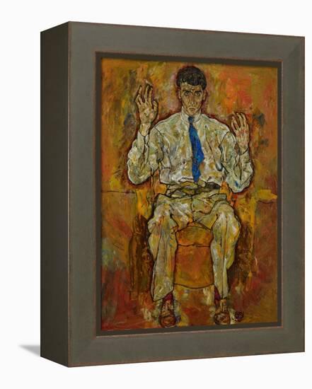 Portrait of Paris Von Gütersloh, 1918-Egon Schiele-Framed Premier Image Canvas