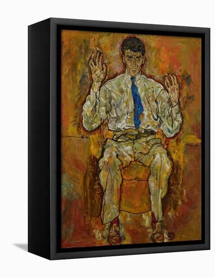 Portrait of Paris Von Gütersloh, 1918-Egon Schiele-Framed Premier Image Canvas