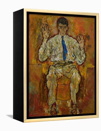 Portrait of Paris Von Gütersloh, 1918-Egon Schiele-Framed Premier Image Canvas