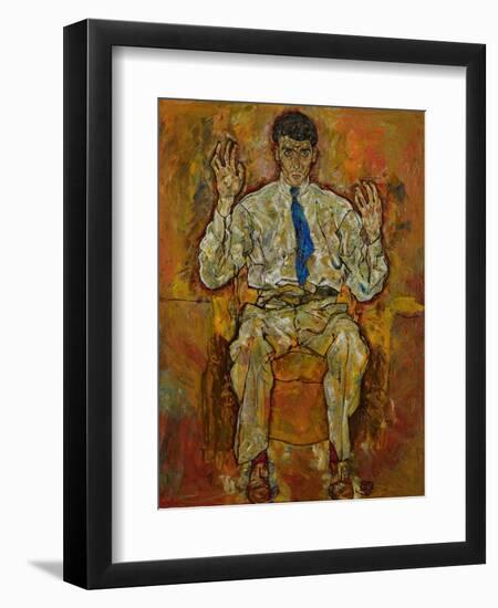 Portrait of Paris Von Gütersloh, 1918-Egon Schiele-Framed Giclee Print