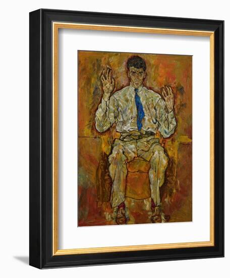 Portrait of Paris Von Gütersloh, 1918-Egon Schiele-Framed Giclee Print