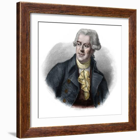 Portrait of Pascal (Pasquale) Paoli (1725-1807) Corsican patriot and leader-French School-Framed Giclee Print