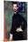 Portrait of Paul Alexander's before a Green Background-Amedeo Modigliani-Mounted Art Print