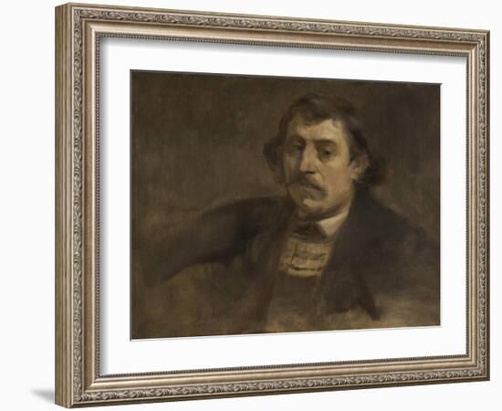 Portrait of Paul Gauguin, 1891-Eugene Carriere-Framed Giclee Print