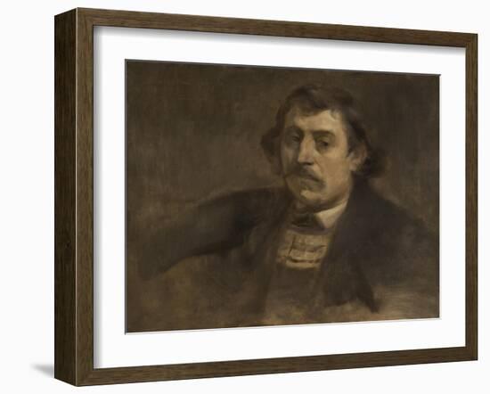 Portrait of Paul Gauguin, 1891-Eugene Carriere-Framed Giclee Print