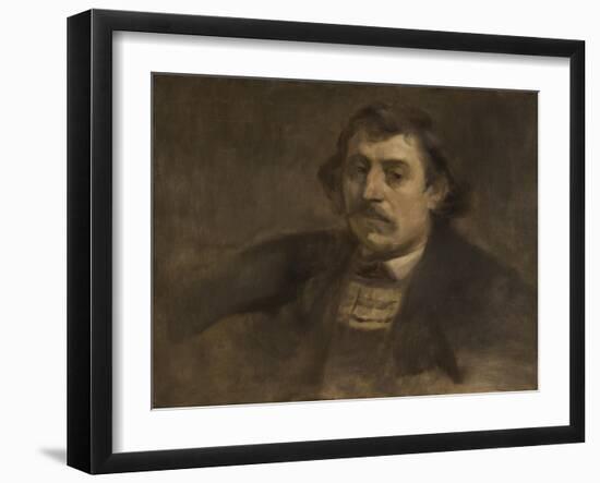 Portrait of Paul Gauguin, 1891-Eugene Carriere-Framed Giclee Print