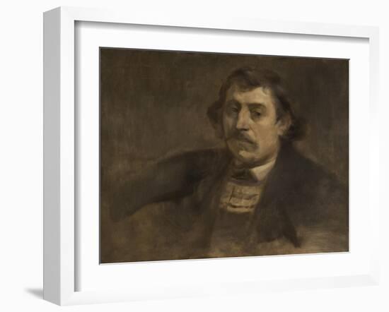 Portrait of Paul Gauguin, 1891-Eugene Carriere-Framed Giclee Print