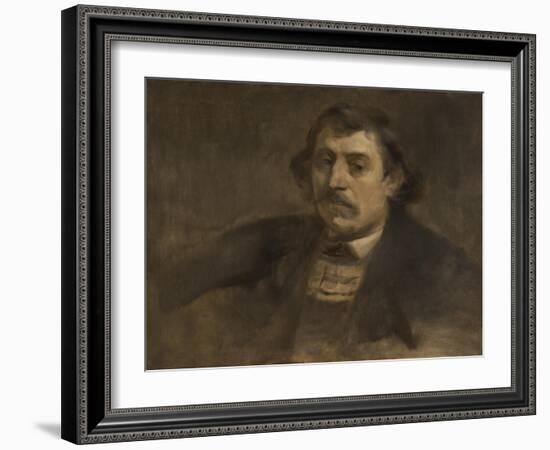 Portrait of Paul Gauguin, 1891-Eugene Carriere-Framed Giclee Print