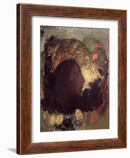 Portrait of Paul Gauguin, Painted after His Death, circa 1903-05-Odilon Redon-Framed Giclee Print