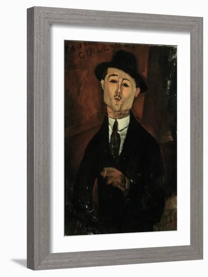 Portrait of Paul Guillaume-Amedeo Modigliani-Framed Giclee Print