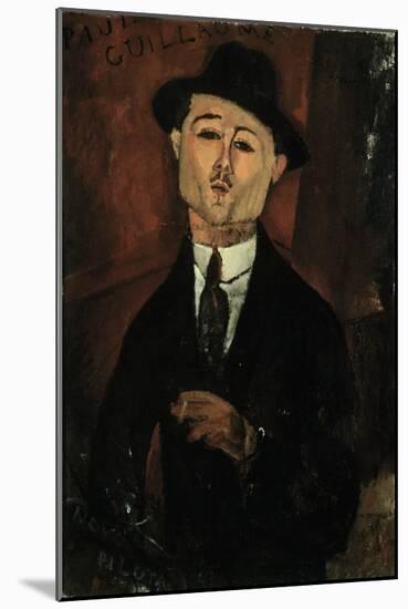 Portrait of Paul Guillaume-Amedeo Modigliani-Mounted Giclee Print