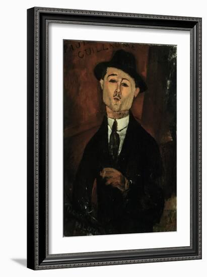 Portrait of Paul Guillaume-Amedeo Modigliani-Framed Giclee Print
