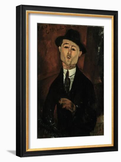 Portrait of Paul Guillaume-Amedeo Modigliani-Framed Giclee Print