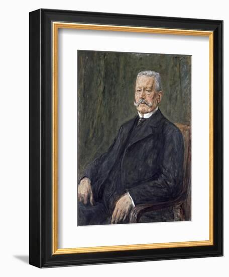 Portrait of Paul Von Hindenburg-Max Liebermann-Framed Giclee Print