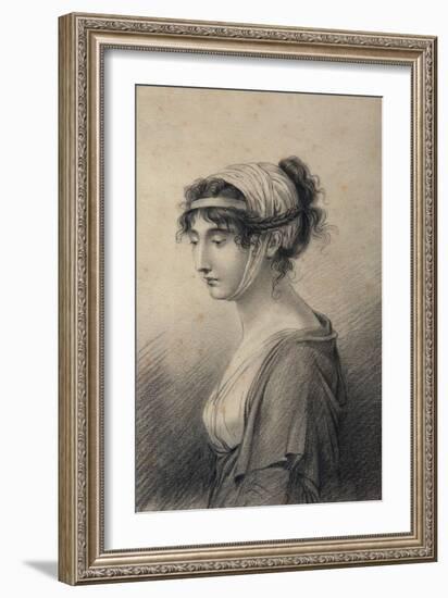 Portrait of Pauline Bonaparte, Princess Borghese-Jean Baptiste Joseph Wicar-Framed Giclee Print
