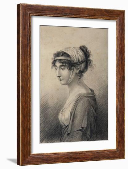 Portrait of Pauline Bonaparte, Princess Borghese-Jean Baptiste Joseph Wicar-Framed Giclee Print