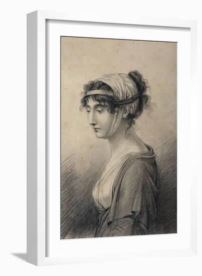 Portrait of Pauline Bonaparte, Princess Borghese-Jean Baptiste Joseph Wicar-Framed Giclee Print