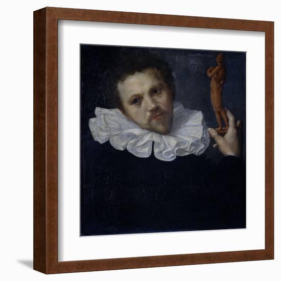 Portrait of Paulus Van Vianen-Cornelis Ketel-Framed Art Print