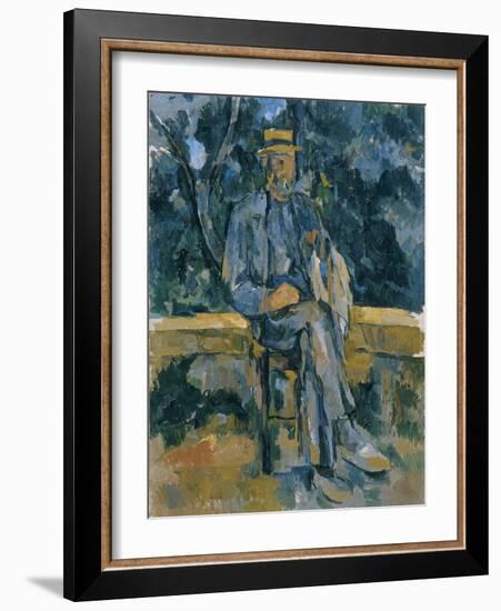 Portrait of Peasant, 1905-1906-Paul Cézanne-Framed Giclee Print