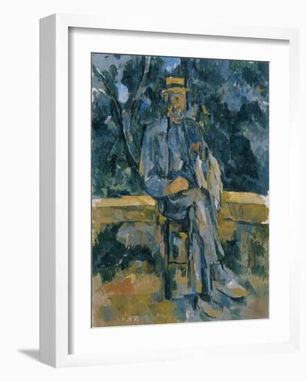 Portrait of Peasant, 1905-1906-Paul Cézanne-Framed Giclee Print