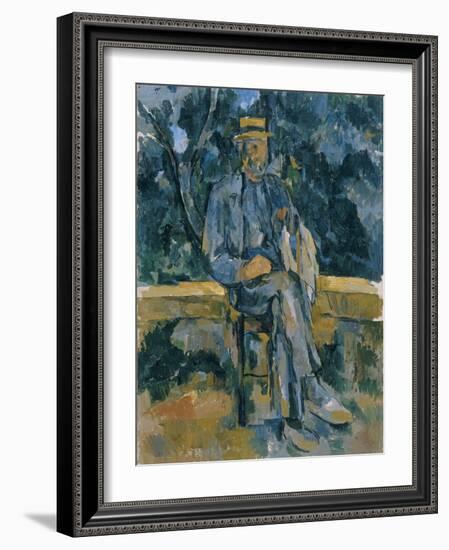 Portrait of Peasant, 1905-1906-Paul Cézanne-Framed Giclee Print