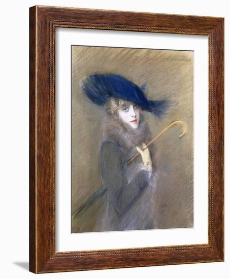 Portrait of Peggy Letellier-Paul Cesar Helleu-Framed Giclee Print