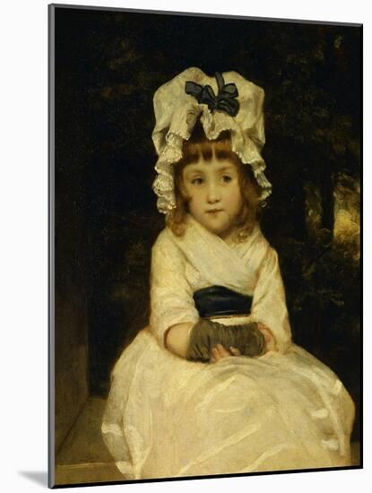 Portrait of Penelope Boothby-Joshua Reynolds-Mounted Art Print